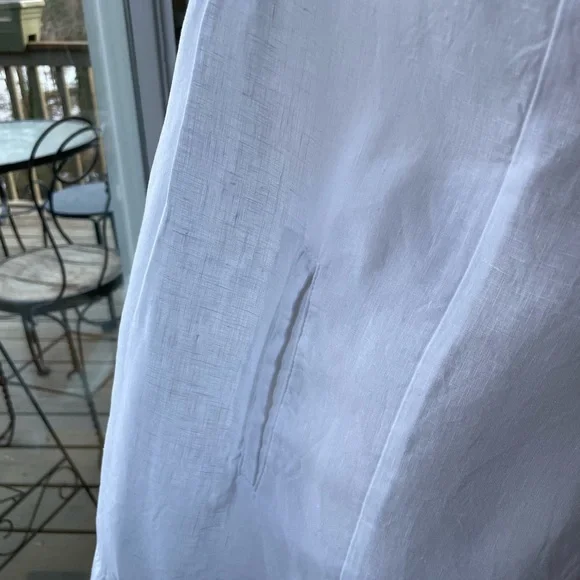 Quince White Button-Front Mini Dress - Picture 7 of 11